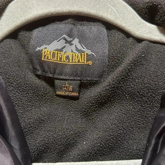 Puffer coat with hood size large. 14/16 - Picture 2 of 4